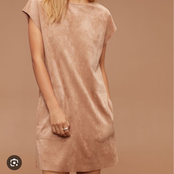 Aritzia Wilfred Free Nori Suede Dress - Picture 1 of 4